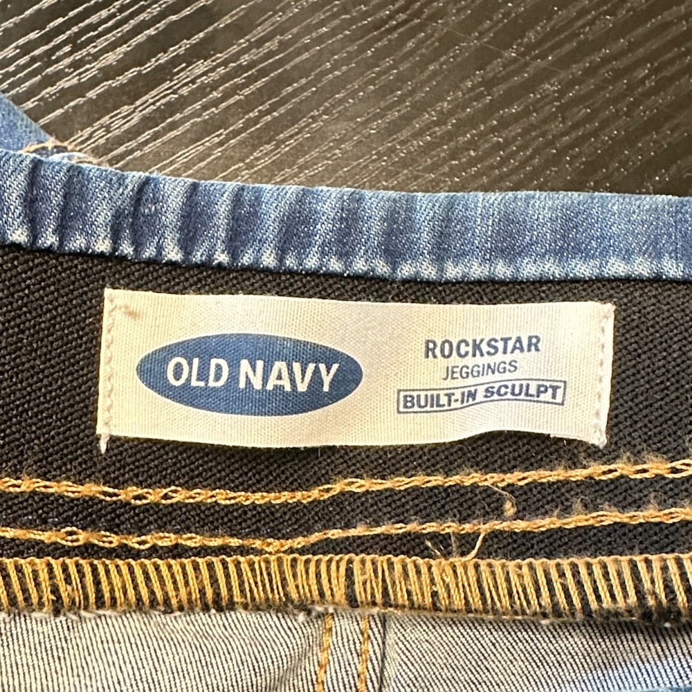 Old Navy Indigo Rockstar Jeggings 14 Petite - Picture 2 of 7